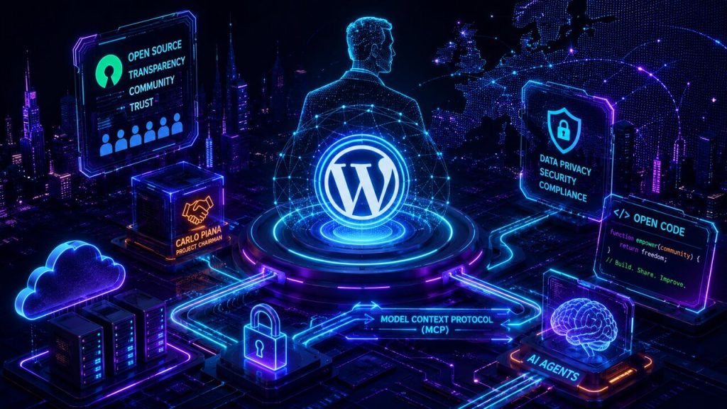 La governance dell'Open Source sposa l'evoluzione dell'AI per WordPress - Pionieri del Tech La governance dell'Open Source sposa l'evoluzione dell'AI per WordPress